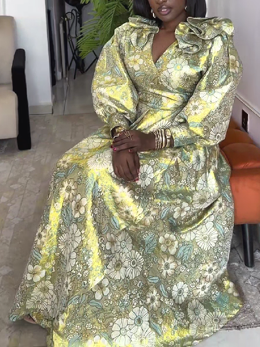 Floral Wrap Maxi Dress