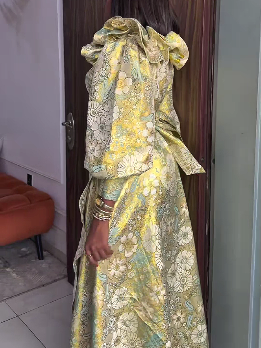 Floral Wrap Maxi Dress